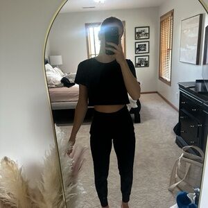 Old Navy Black High-Rise Joggers